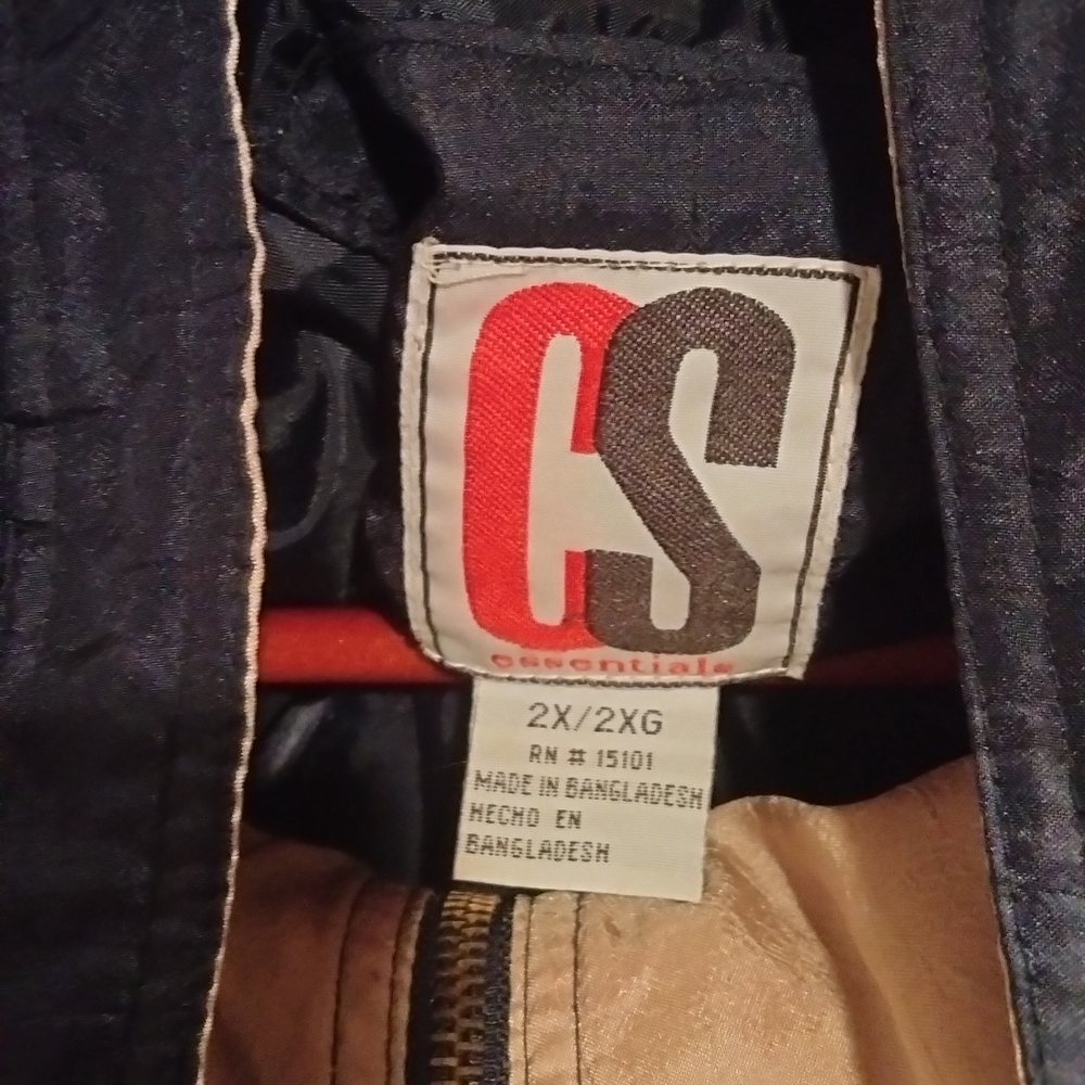 Essentials Blue Windbreaker With Semi-Fitted Silh… - image 2